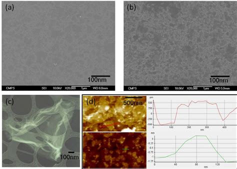 A FE SEM Image Of Graphene Oxide B FE SEM Image Of Graphene C