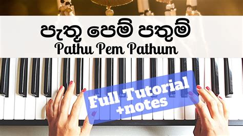 Path Pem Pathum Bathiya N Santhush Both Hand Piano Tutorial Level 1