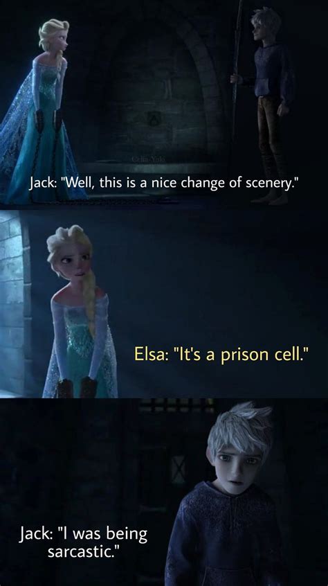 Jelsa Elsa And Jack Frost Frozen 2 Rotg Edit Jack Frost Funny