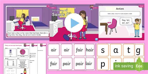 Air Phonics Lesson Pack Level 3 Week 7 Lesson 1 Twinkl