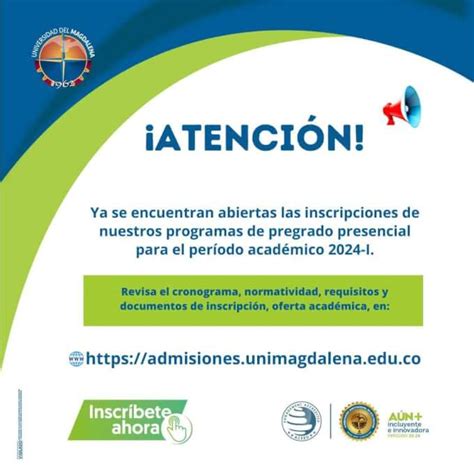 Inscripciones Abiertas Pregrado Presencial Periodo 2024 I Universidad