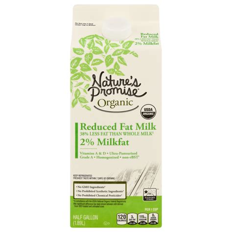 Save On Nature S Promise Organic Reduced Fat Milk Order Online