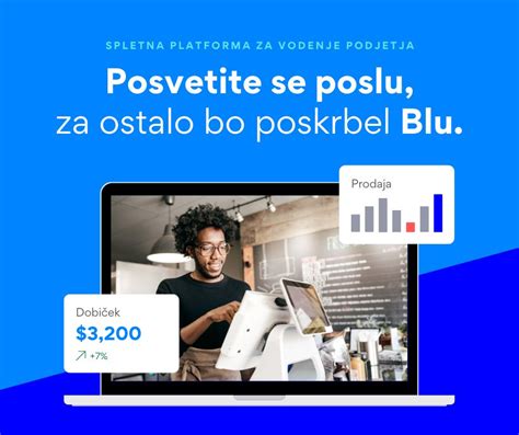 Blu Spletni Program Za Vodenje Podjetja Digitalno Poslovnaje