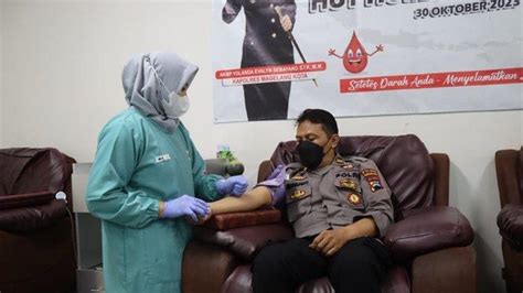 Peringati Hut Ke Humas Polri Jajaran Anggota Polres Magelang Kota