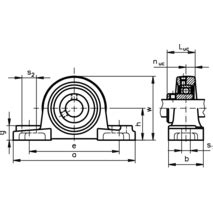 62511500 Kugelstehlager UCP Bohrung 15mm Gehäuse aus Grauguss