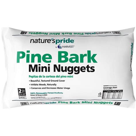 Garden Pro 2 Cu Ft Pine Bark Mini Nuggets Mini2n The Home Depot