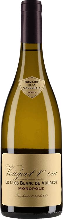 Domaine De La Vougeraie Vougeot 1er Cru Le Clos Blanc De Vougeot