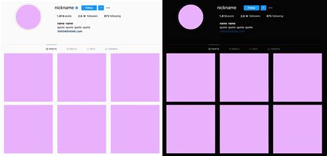 instagram feed template ! ( classic + dark ) by hawdkins on DeviantArt