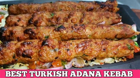 Best Turkish Chicken Adana Kebab Recipe अदना कबाब New Turkish Adana Kebab Chicken Kebab