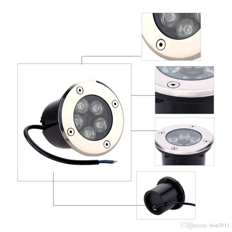 5w Ac85 265v Ip67 Waterproof Outdoor Led Spot Light For Garden Ground Path Floor Underground