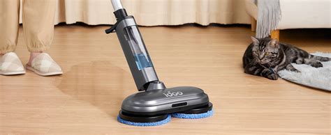 IDOO Electric Mop Dual Motor Electric Spin Mop With Sprayer And LED