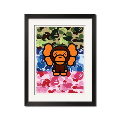 A Bathing Ape In Lukewarm Water Baby Milo Bape Camo Poster Print 0275