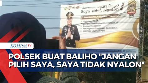 Baliho Unik Polsek Bojonegara Jelang Pemilu Tarik Perhatian Warga