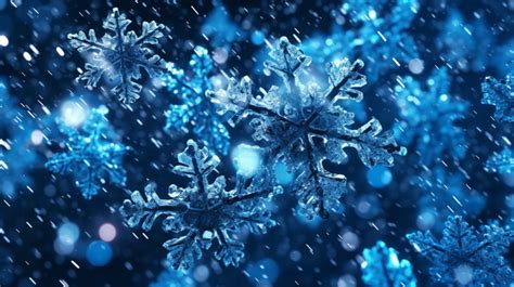 3d Illustration Of Falling Snowflakes In Winter Wonderland Header