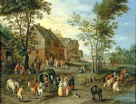 Jan Brueghel De Jonge Halteplaats Bij Rivier