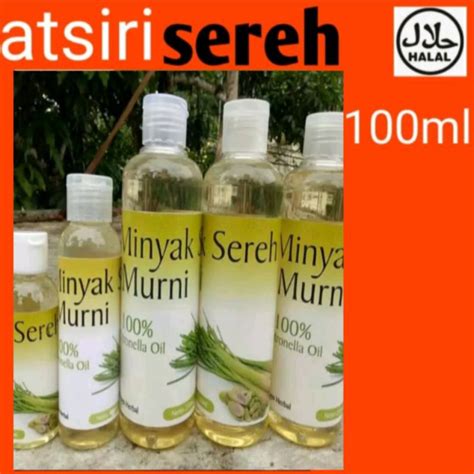 Jual Minyak Atsiri Sereh Murni Original Ml Shopee Indonesia