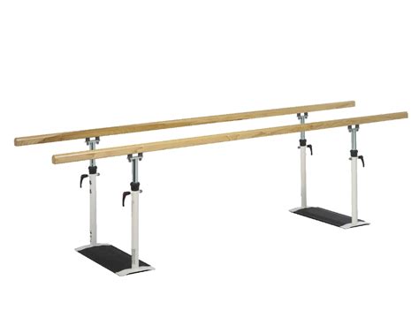 Folding Parallel Bars With Wooden Handrail Medpoint