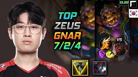 Zeus Gnar Top Kr Youtube