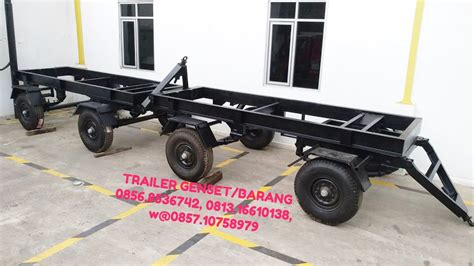 Trailer Treler Anhang Troli Genset Barang Pompa Gandengan