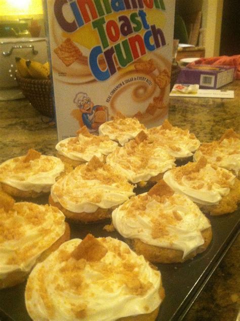 Cinnamon Toast Crunch Cupcakes With Buttercream Icing Filling