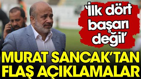 Murat Sancak tan flaş açıklamalar