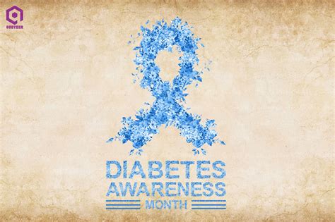 Diabetes Awareness Month Ribbon