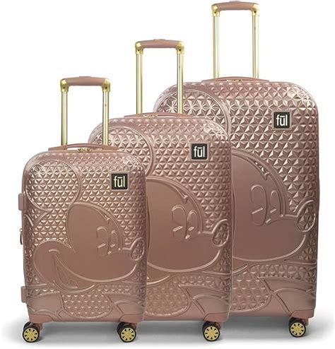 ful Disney Mickey Luggage Set, Rose Gold : Amazon.ca: Clothing, Shoes ...