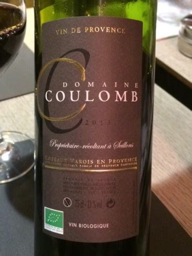 Domaine Coulomb Coteaux Varois En Provence Rouge Vivino United States