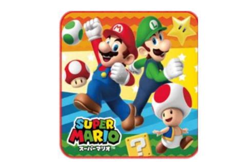 マル4505001800 【スーパーマリオ】【mario】ミニタオル【アクションスター】【マリオ】【ゲーム】【任天堂】【タオル】【たおる