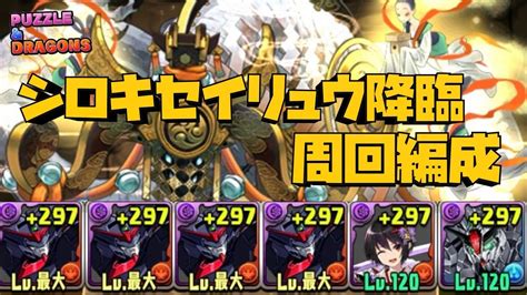 【パズドラ】シロキセイリュウ降臨のマスターガンダムを使って周回編成を作ってみた Youtube