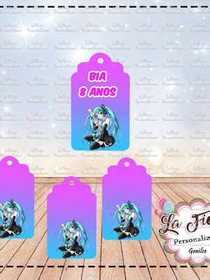 Tag Agradecimento Hatsune Miku Compre Produtos Personalizados No Elo