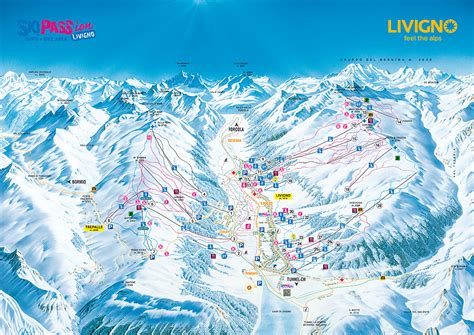 Cartina Livigno Mappa Piste Sci Livigno