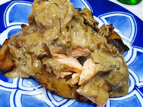 Maryam S Culinary Wonders 1639 Mushroom Sauce Salmon