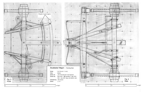 two drawings of different types of equipment