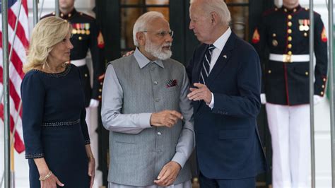 Joe Biden D Roule Le Tapis Rouge Narendra Modi En Visite Aux Tats Unis