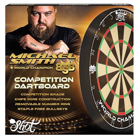 Shot Michael Smith Competition Dartboard Multiball