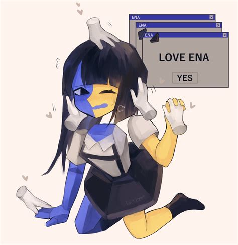 Mezo On Twitter Character Art Ena Yandere Anime