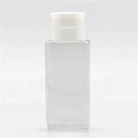 Ml Transperent Square Pet Bottle With Flip Top Cap Ml At Rs