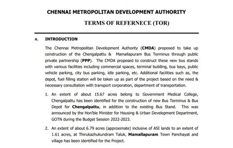 Tn Updates On Twitter Cmda Invites Tenders From Consultants For The