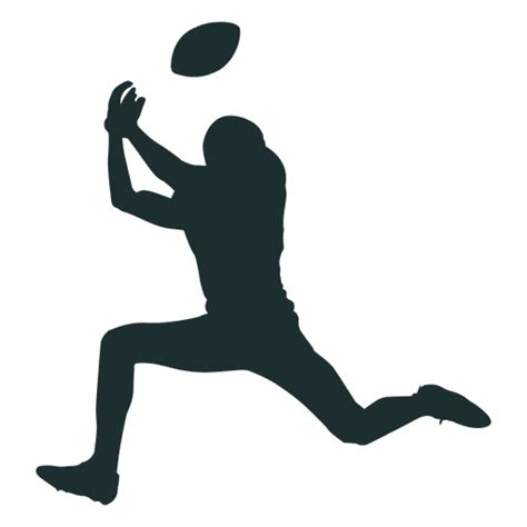 American Football Player Catching Silhouette Png And Svg Design For T Shirts