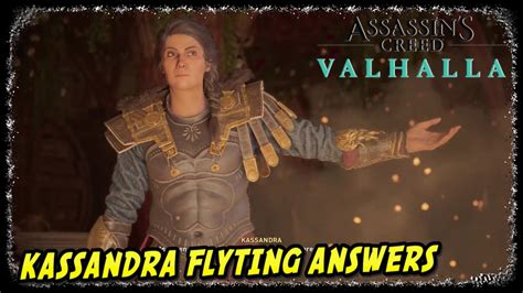 Eivor Vs Kassandra Flyting Answers In Assassin S Creed Valhalla Kassandra Dlc Crossover Story