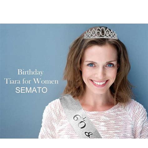 60th Silvery Birthday Decorations Women 60th Birthday Sash 60th