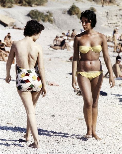 Women On The Beach In The South Of France The Bikini Was