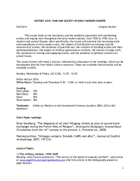Doc War And Society In Early Modern Europe 1550 1750