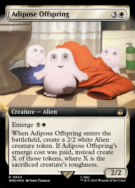 Adipose Offspring Universes Beyond Doctor Who Variants Foil