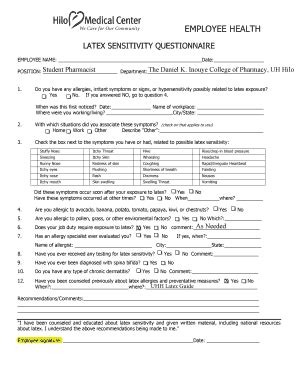 Fillable Online Pharmacy Uhh Hawaii Student Pharmacist Fax Email Print