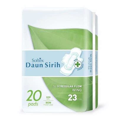 Jual Softex Daun Sirih Pembalut Regular Flow Wing Cm Pcs Shopee