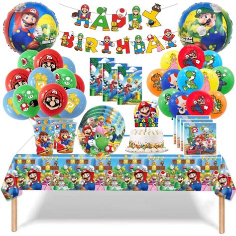 Globos Cotillón Decorativo Cumpleaños Mario Bros Insumos para Fiestas