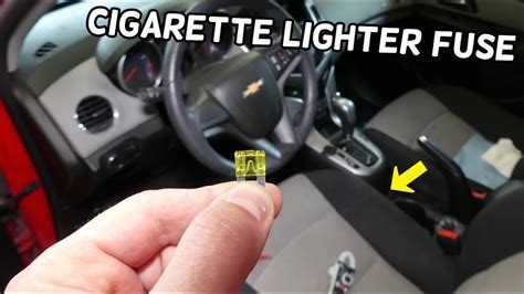 Chevrolet Cruze Front Cigarette Lighter Power Outlet Fuse Location Replacement Youtube