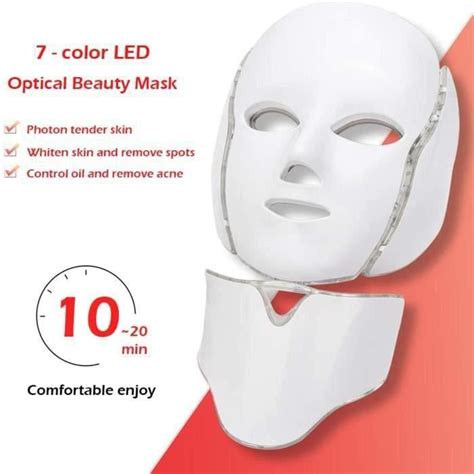 Kindly Leytn Masque de Luminothérapie Visage LED 7 Couleurs Beauté du